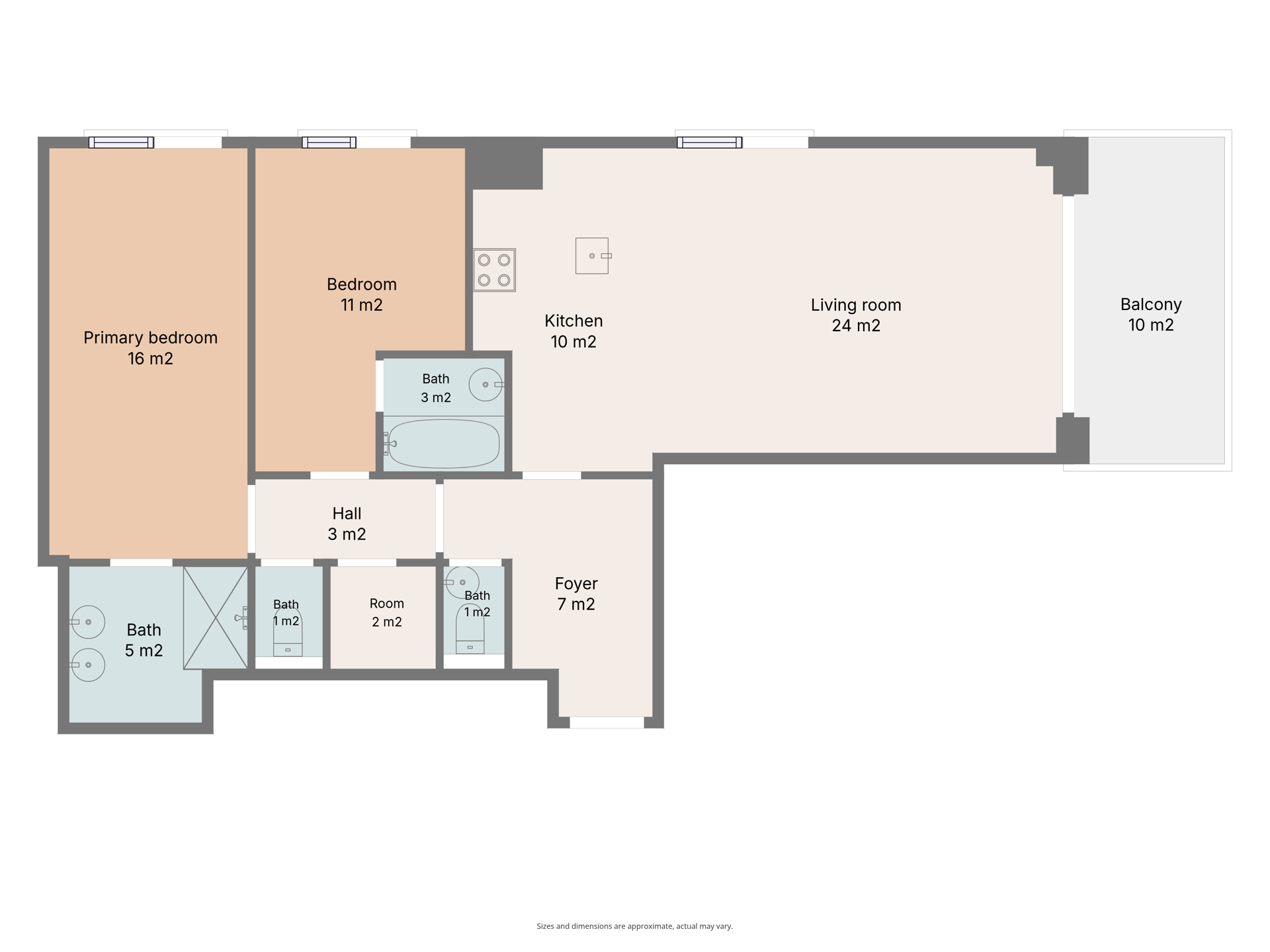 Picture 4 of 4 for Flat with two bedrooms in Woluwe-Saint-Lambert
