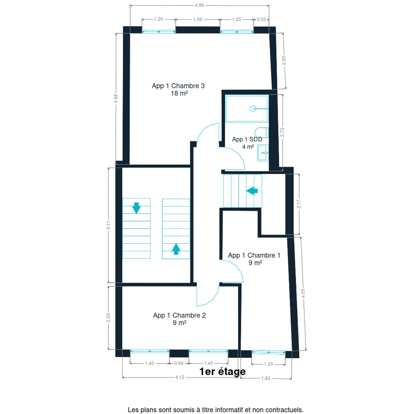 Picture 3 of 4 for Duplex with three bedrooms in Mons
