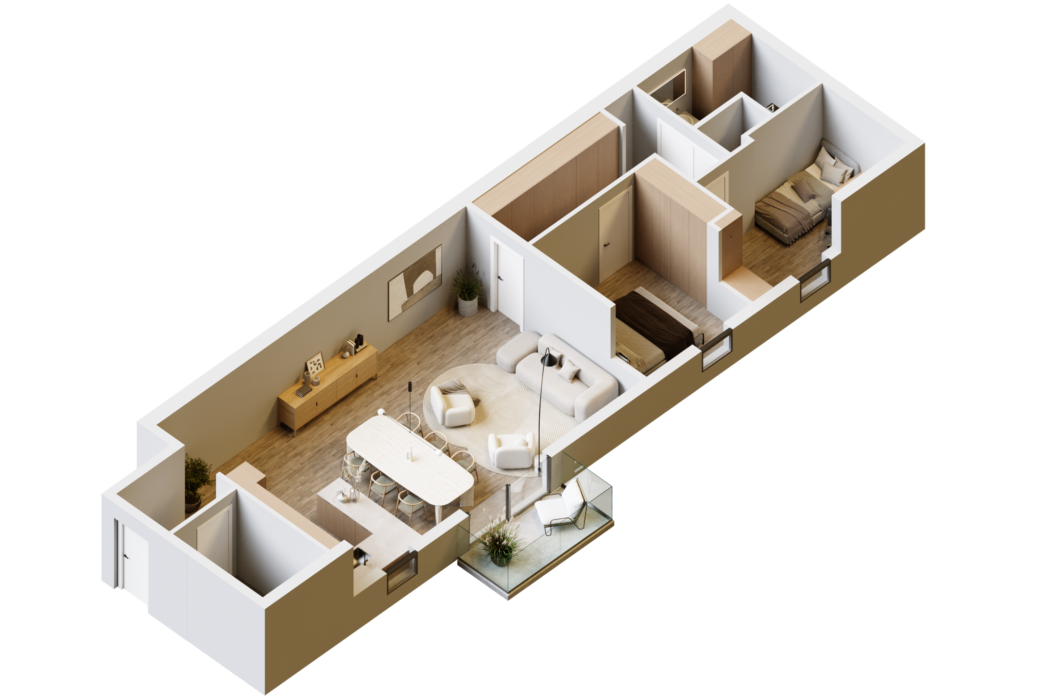 Picture 3 of 4 for Flat with two bedrooms in Brugelette Attre