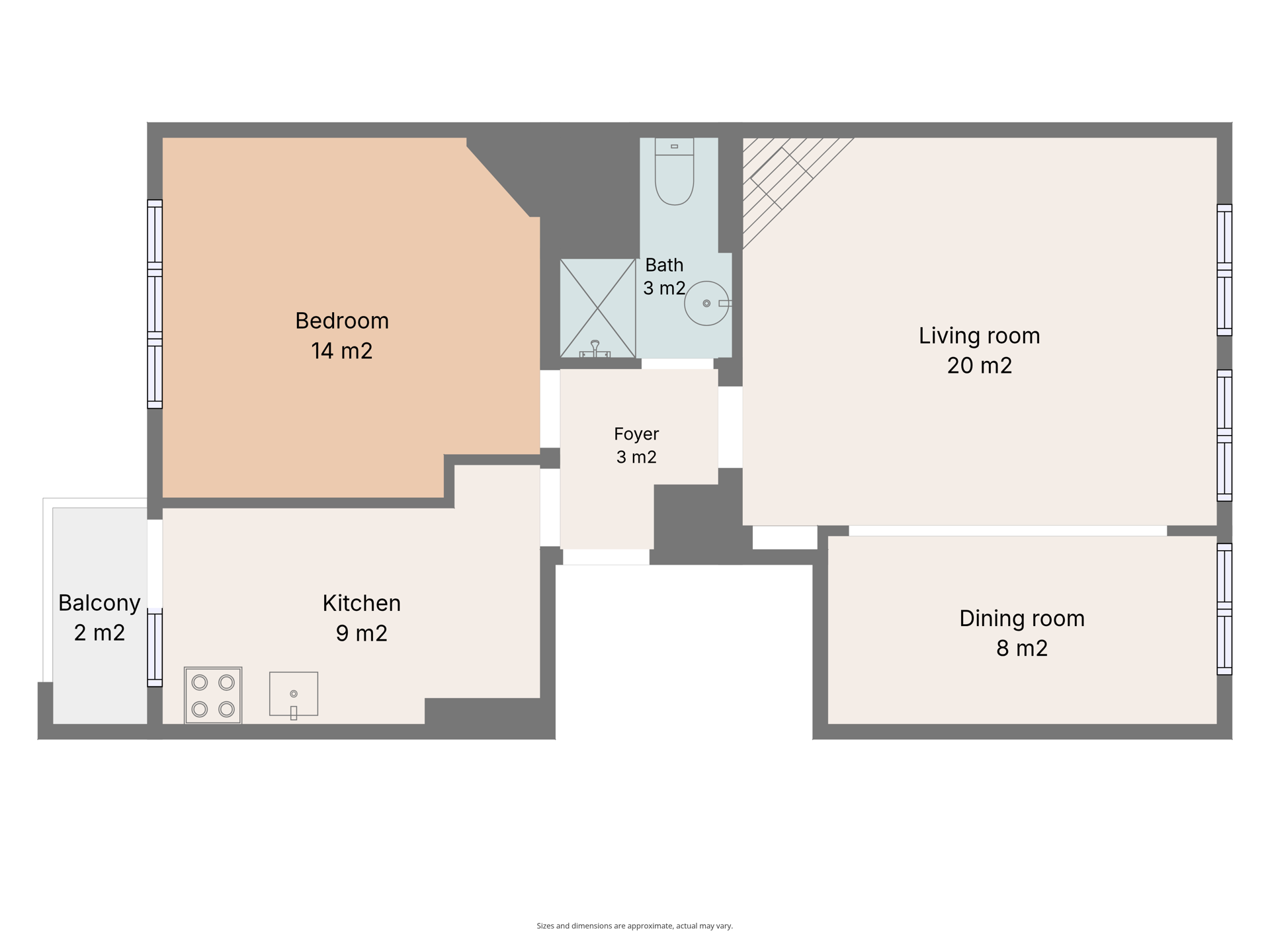 Foto 4 van 4 van Appartement met één slaapkamer in Ixelles