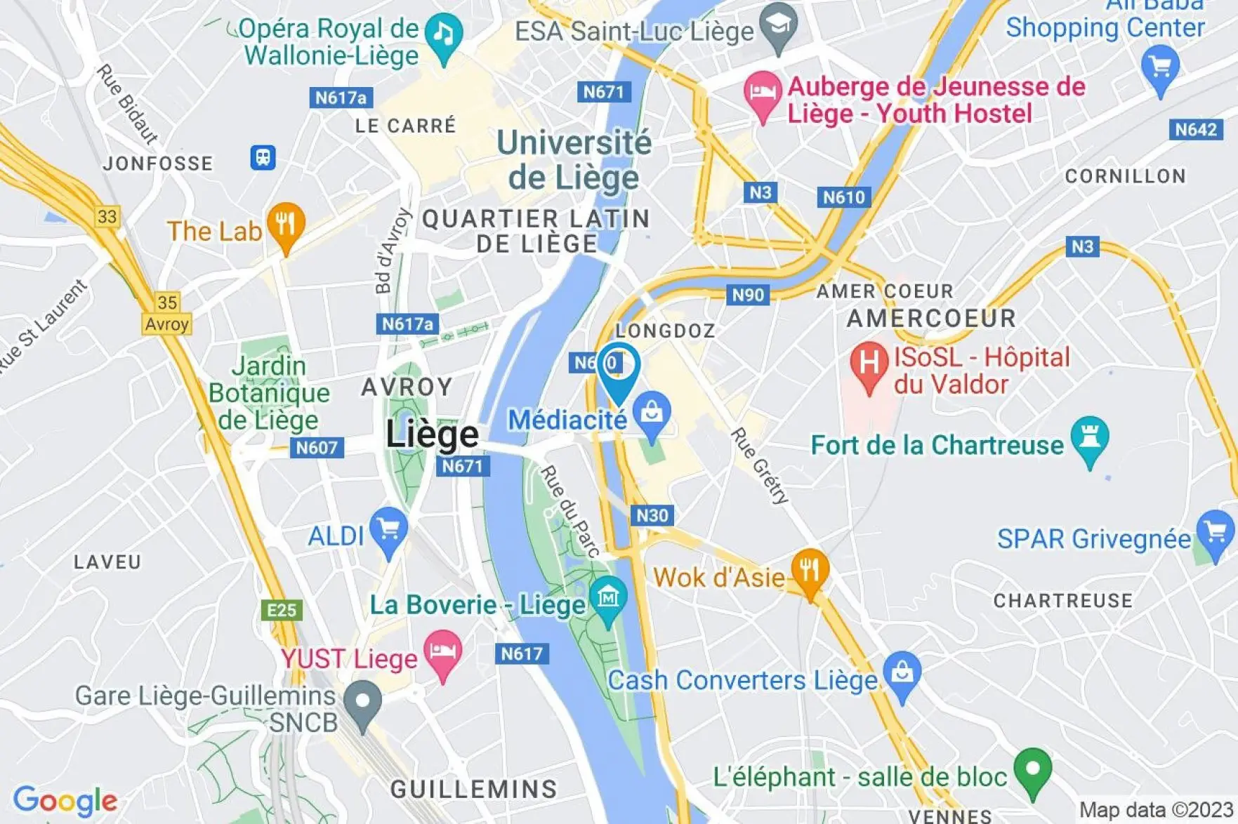 Photo 3 sur 3 pour Appartement de deux chambres à Liège