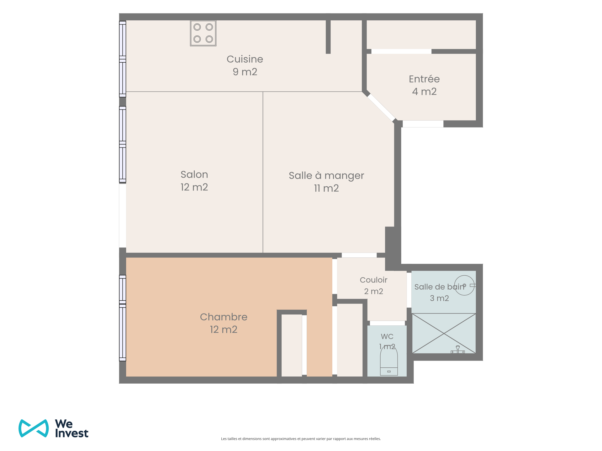 Photo 4 sur 4 pour Appartement d'une chambre à Molenbeek-Saint-Jean