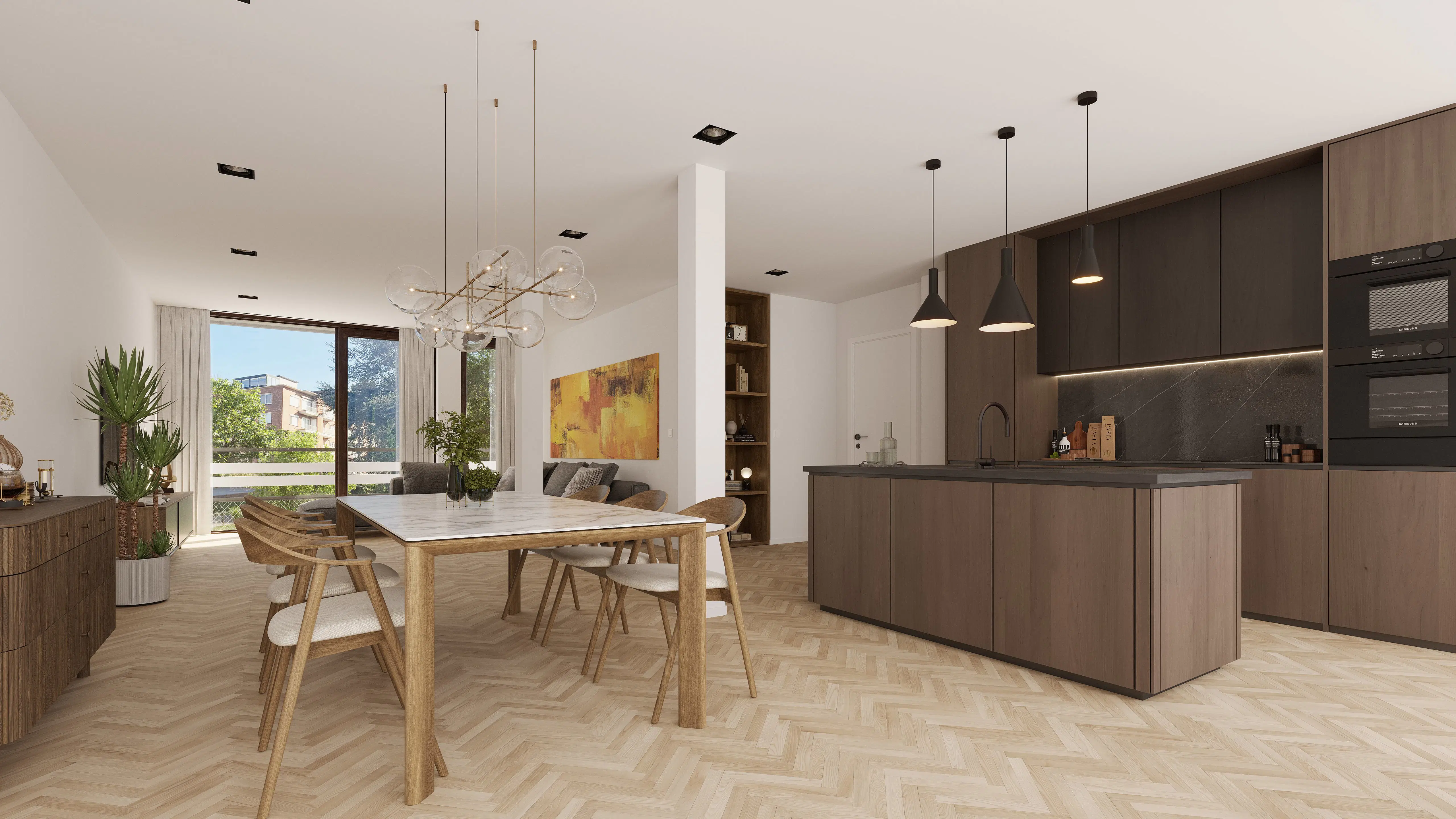 Picture 1 of 4 for Flat with one bedroom in Berchem-Sainte-Agathe